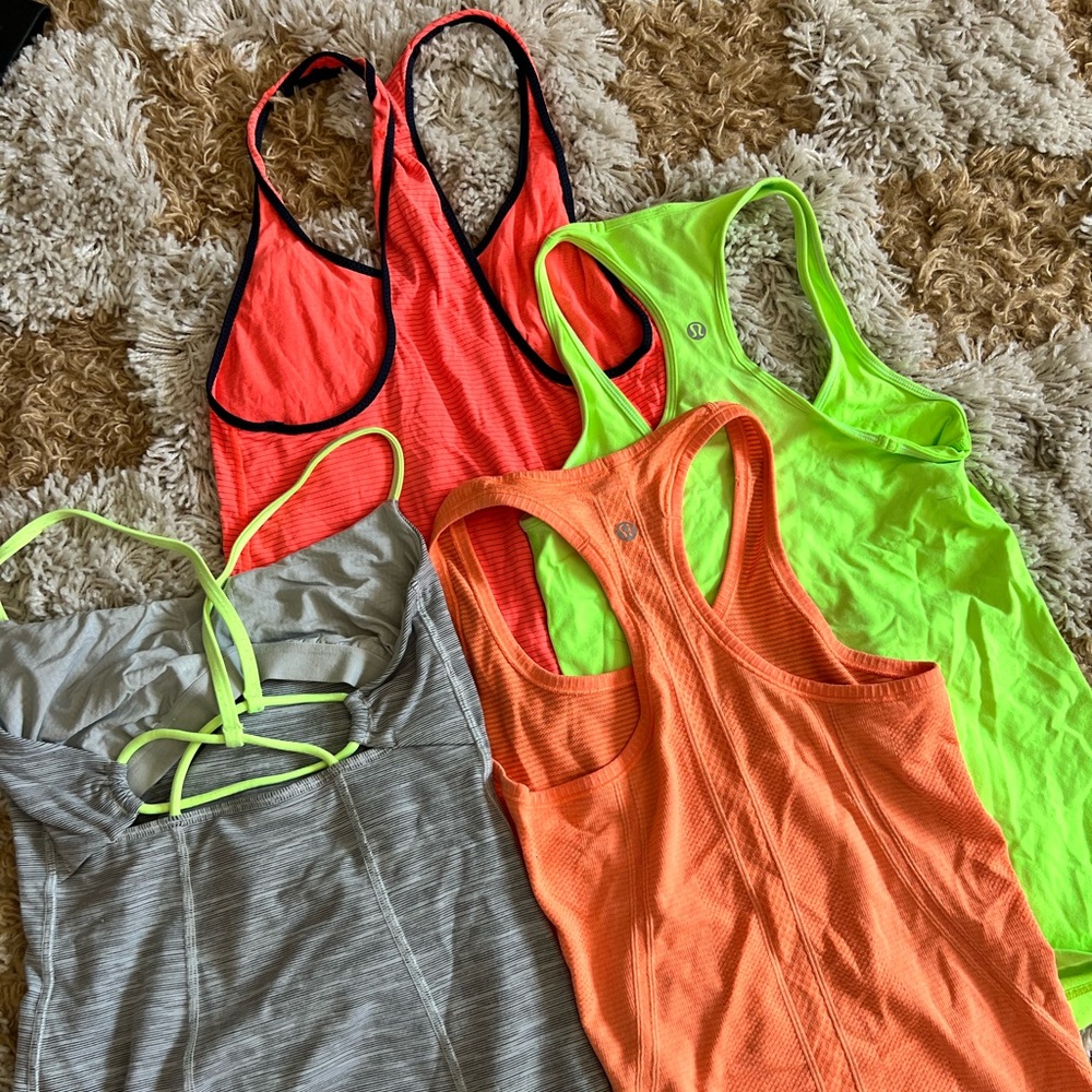 Lululemon racerback tank tops